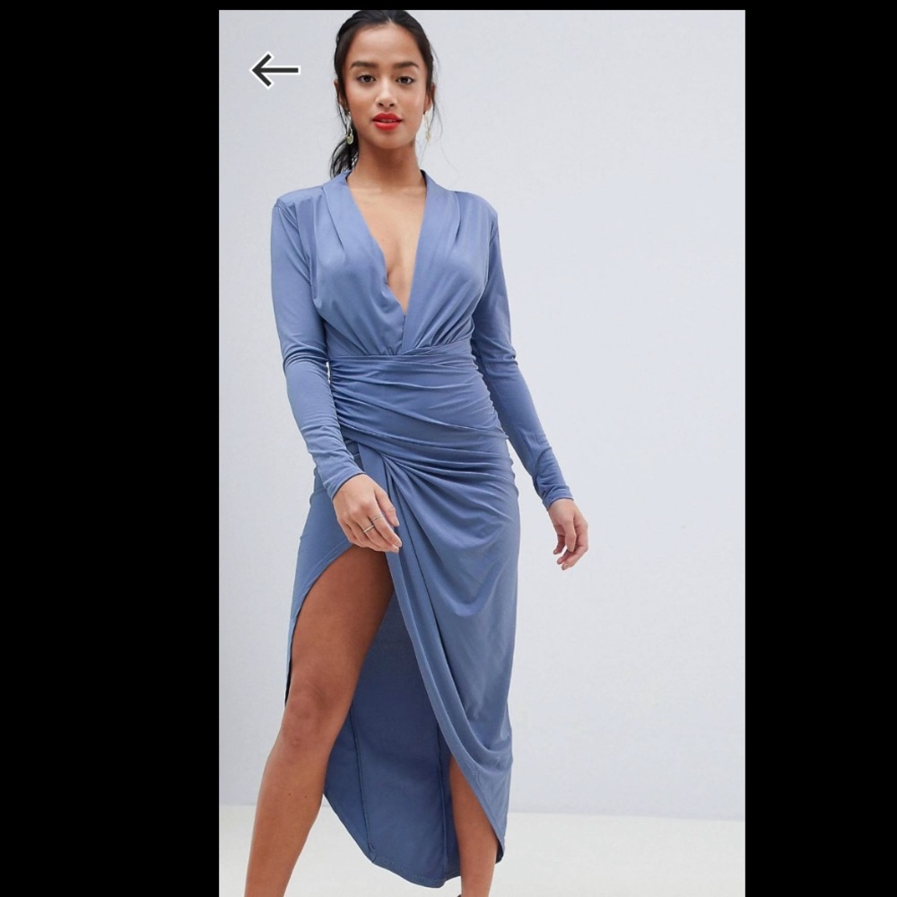 ASOS JOHN ZACK Wrap Maxi Dress